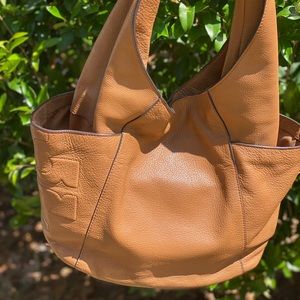 Tory Burch brown leather hobo